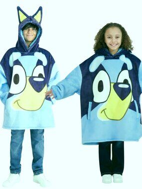 Character Kids Wayy Big Hoodie Bluey Oversized Fleece One Size 4–10 NWT